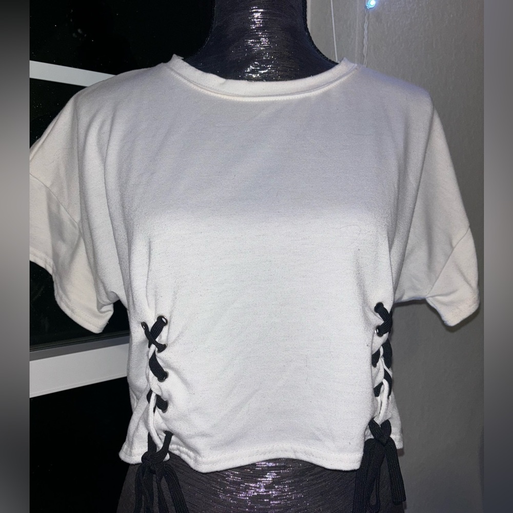 Lace Up Crop Top